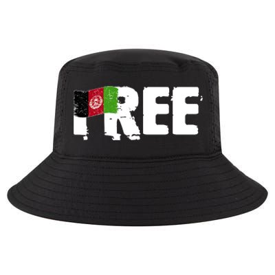 Free Afghanistan Distressed Flag Cool Comfort Performance Bucket Hat