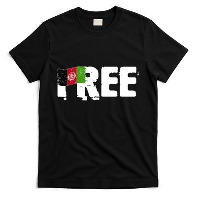 Free Afghanistan Distressed Flag T-Shirt