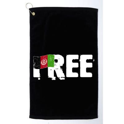 Free Afghanistan Distressed Flag Golf Towel