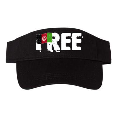 Free Afghanistan Distressed Flag Valucap Bio-Washed Visor