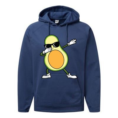 Funny Avocado Design For Womenc Performance Fleece Hoodie