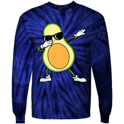 Funny Avocado Design For Womenc Tie-Dye Long Sleeve Shirt