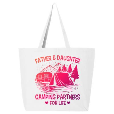 Father And Daughter Camping Partners For Life Gift 25L Jumbo Tote