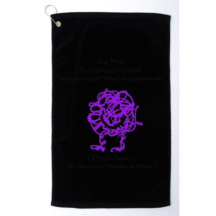 Fun Autoimmune Do Too Much Golf Towel
