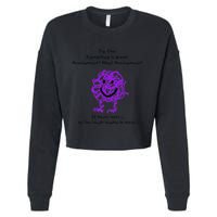Fun Autoimmune Do Too Much Cropped Pullover Crew