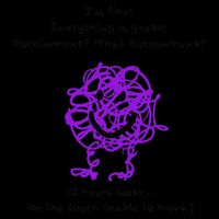 Fun Autoimmune Do Too Much Cropped Pullover Crew