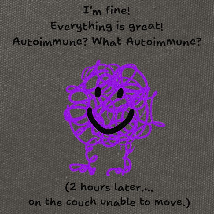 Fun Autoimmune Do Too Much Cotton Canvas Backpack