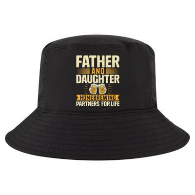 Father And Daughter Homebrewing Partners For Life Gift Cool Comfort Performance Bucket Hat