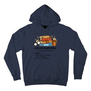 Funny Abibliophobia Definition Fear Books Reader Lover Hoodie