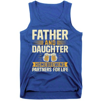 Father And Daughter Homebrewing Partners For Life Gift Tank Top