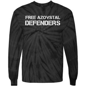 Free Azovstal Defenders Tie-Dye Long Sleeve Shirt