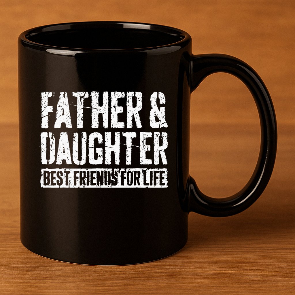 Father And Daughter Best Friends For Life 11oz C Handle Ceramic Mug