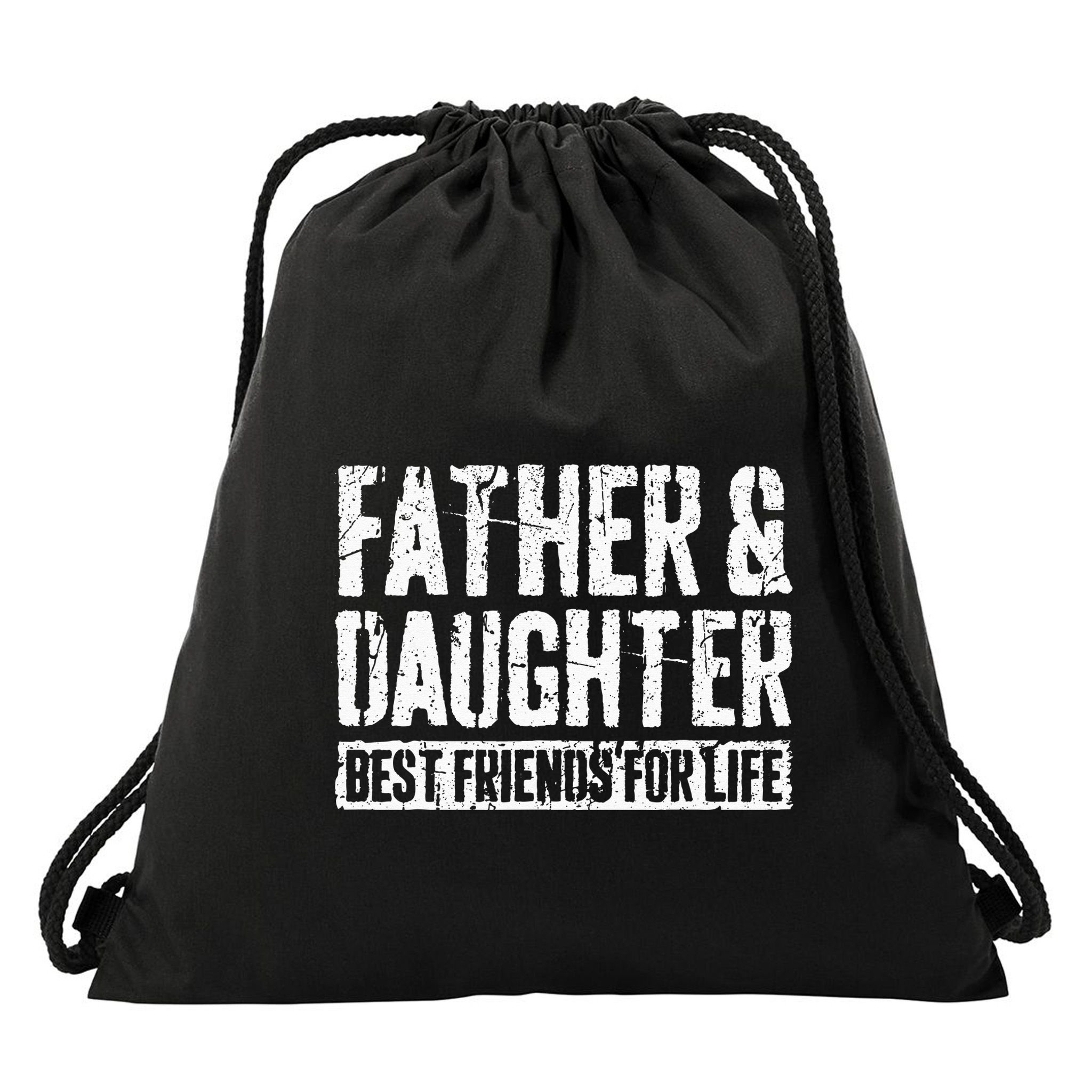 Father And Daughter Best Friends For Life Drawstring Bag