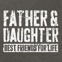 Father And Daughter Best Friends For Life Cotton Canvas Backpack