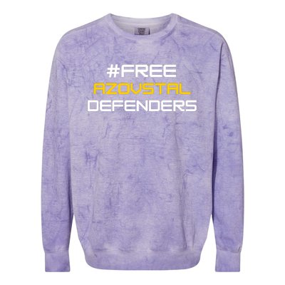 Free Azovstal Defenders Colorblast Crewneck Sweatshirt