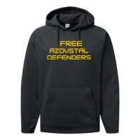 Free Azovstal Defenders Performance Fleece Hoodie