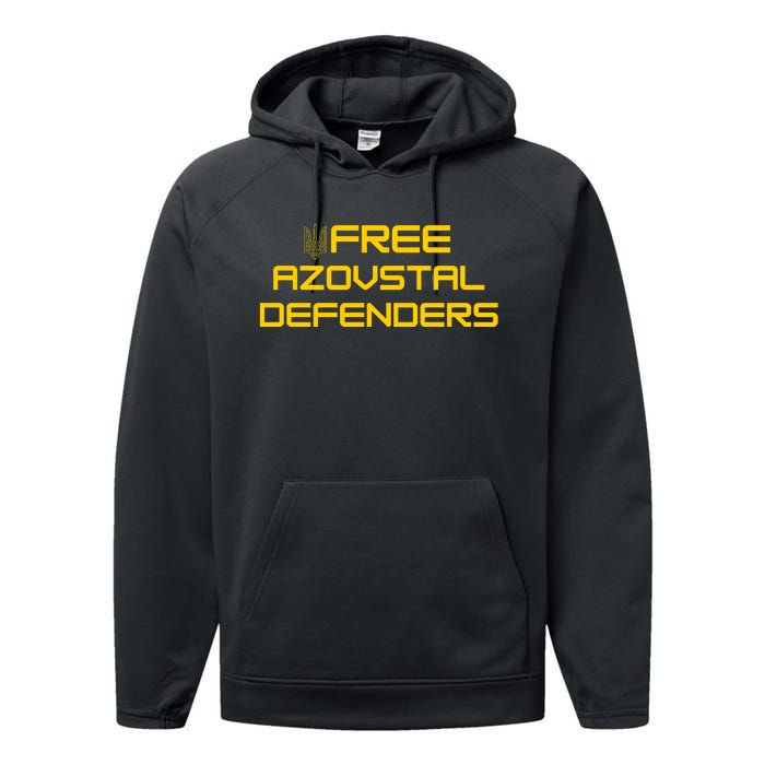 Free Azovstal Defenders Performance Fleece Hoodie