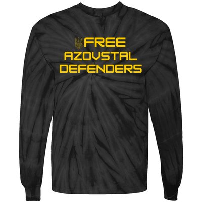 Free Azovstal Defenders Tie-Dye Long Sleeve Shirt