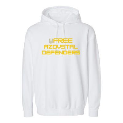 Free Azovstal Defenders Garment-Dyed Fleece Hoodie