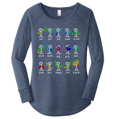 Funny Algebra Dance Function Math Teacher Geek Gift Idea Gift Women's Perfect Tri Tunic Long Sleeve Shirt