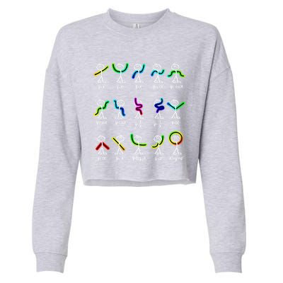 Funny Algebra Dance Function Math Teacher Geek Gift Idea Gift Cropped Pullover Crew