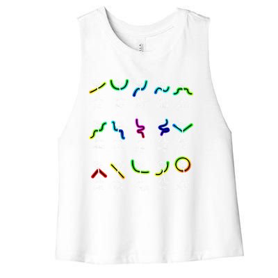 Funny Algebra Dance Function Math Teacher Geek Gift Idea Gift Women's Racerback Cropped Tank