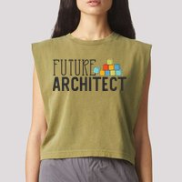 Future Architect Dream Job Garment-Dyed Women's Muscle Tee