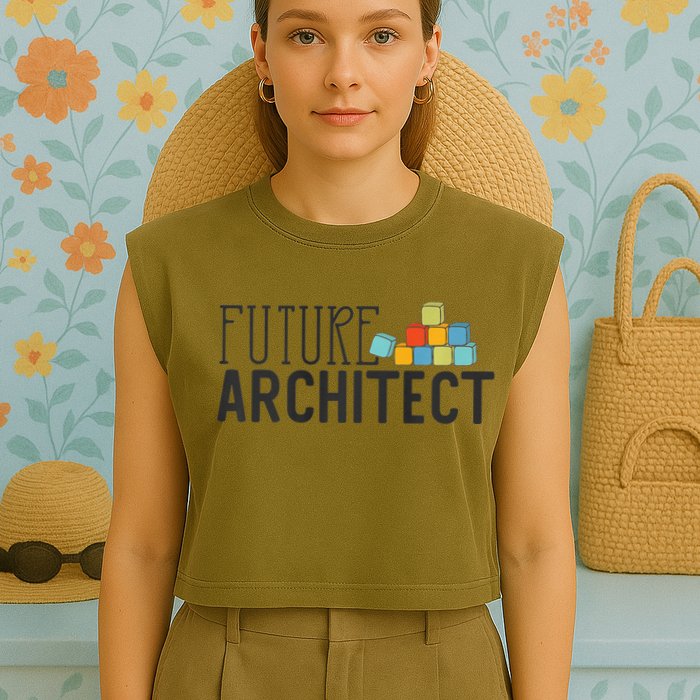 Future Architect Dream Job Garment-Dyed Women's Muscle Tee
