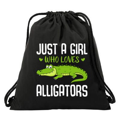 Funny Alligator Design Reptile Drawstring Bag