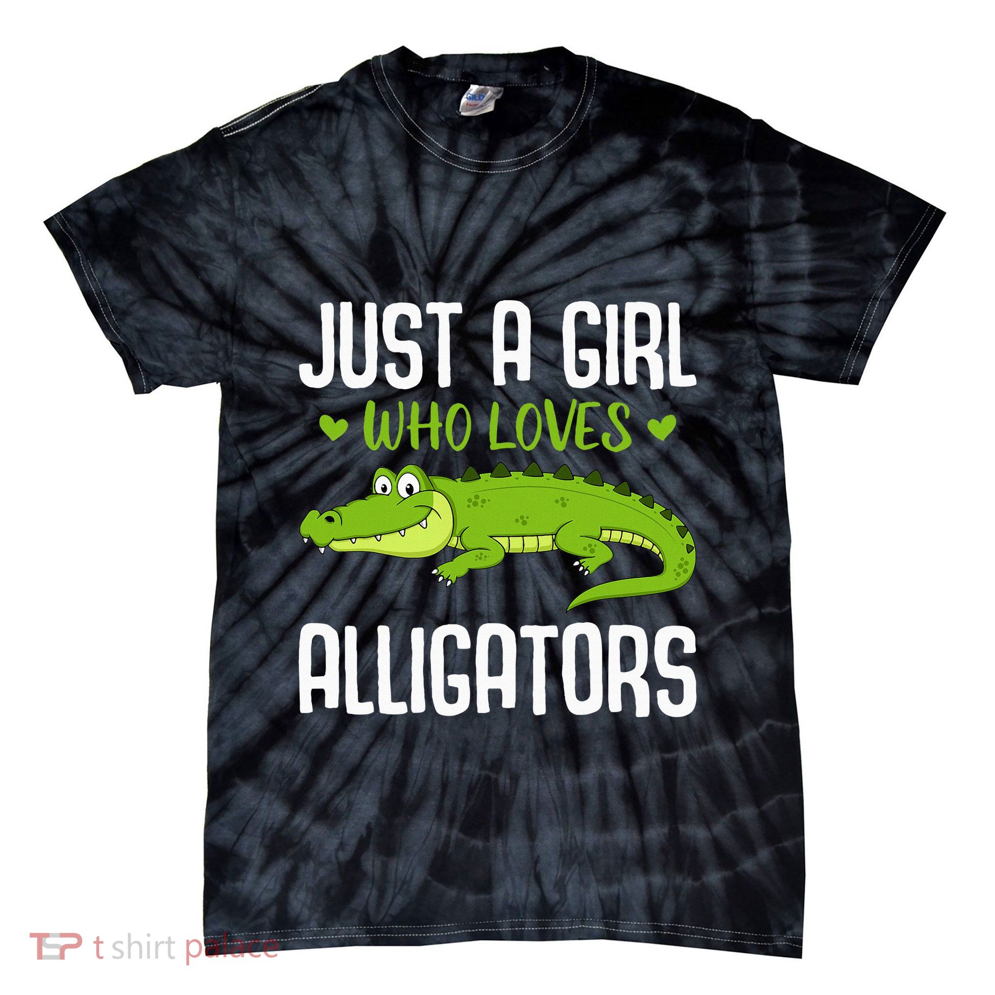 Funny Alligator Design Reptile Tie-Dye T-Shirt