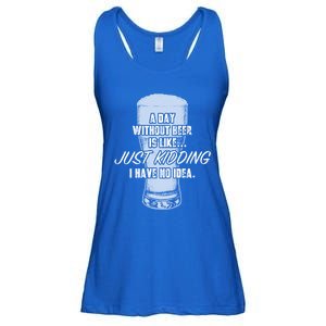 Funny A Day Without Beer Funny National Beer Ing Gift Ladies Essential Flowy Tank