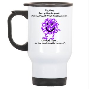 Fun Autoimmune Do Too Much Stainless Steel Travel Mug