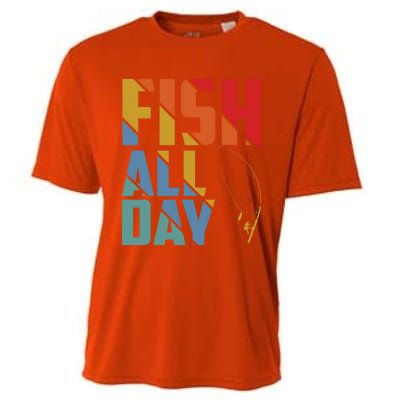 Fish All Day Gift Cooling Performance Crew T-Shirt