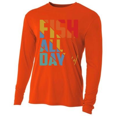 Fish All Day Gift Cooling Performance Long Sleeve Crew