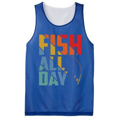 Fish All Day Gift Mesh Reversible Basketball Jersey Tank