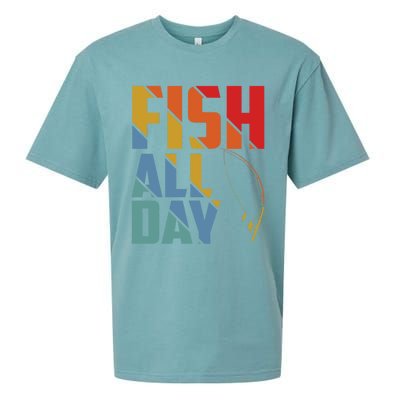 Fish All Day Gift Sueded Cloud Jersey T-Shirt