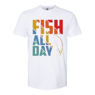 Fish All Day Gift Softstyle CVC T-Shirt