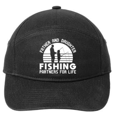 Father And Daughter Fishing Partners For Life Gift 7-Panel Snapback Hat