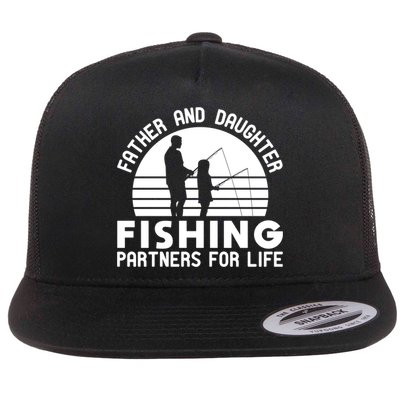 Father And Daughter Fishing Partners For Life Gift Flatbill Hat
