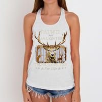 Father and Daughter Hunting Buddies For Life Gift Fo Women's Knotted Racerback Tank