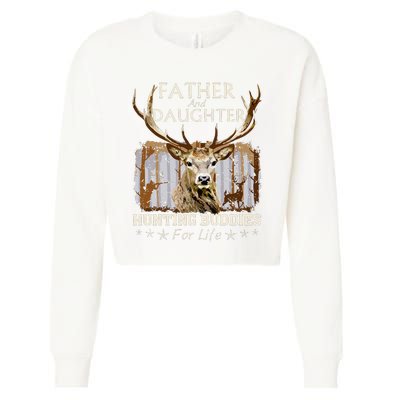 Father and Daughter Hunting Buddies For Life Gift Fo Cropped Pullover Crew