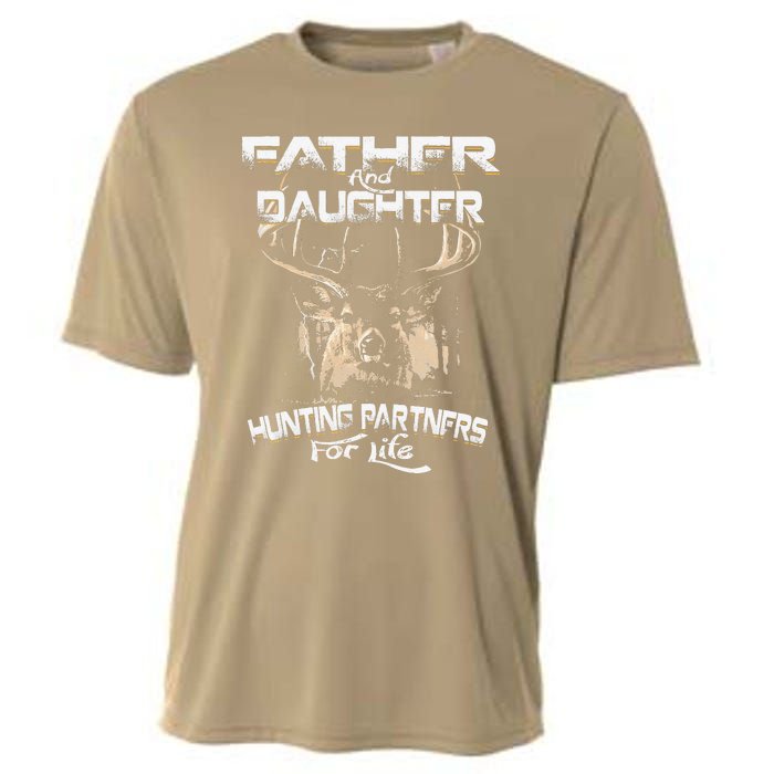 Father And Daughter Hunting Partners For Life Deer Hunter Cooling Performance Crew T-Shirt