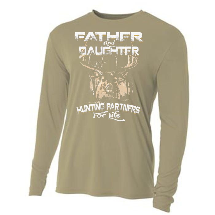 Father And Daughter Hunting Partners For Life Deer Hunter Cooling Performance Long Sleeve Crew