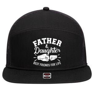 Father And Daughter Best Friends For Life 7 Panel Mesh Trucker Snapback Hat