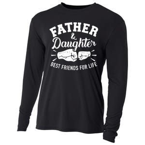 Father And Daughter Best Friends For Life Cooling Performance Long Sleeve Crew