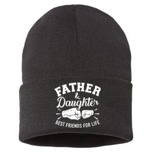 Father And Daughter Best Friends For Life Sustainable Knit Beanie