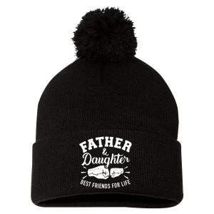 Father And Daughter Best Friends For Life Pom Pom 12in Knit Beanie