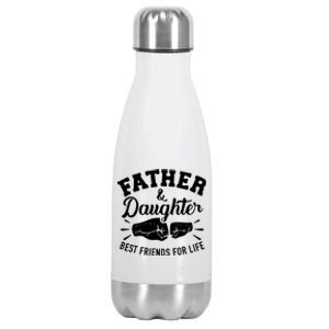 Father And Daughter Best Friends For Life Stainless Steel Insulated Water Bottle