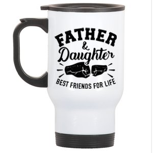 Father And Daughter Best Friends For Life Stainless Steel Travel Mug