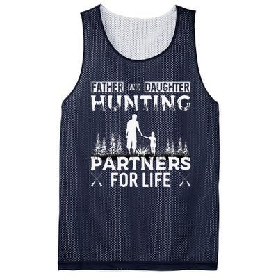 Father And Daughter Hunting Partners For Life Fathers Day Mesh Reversible Basketball Jersey Tank